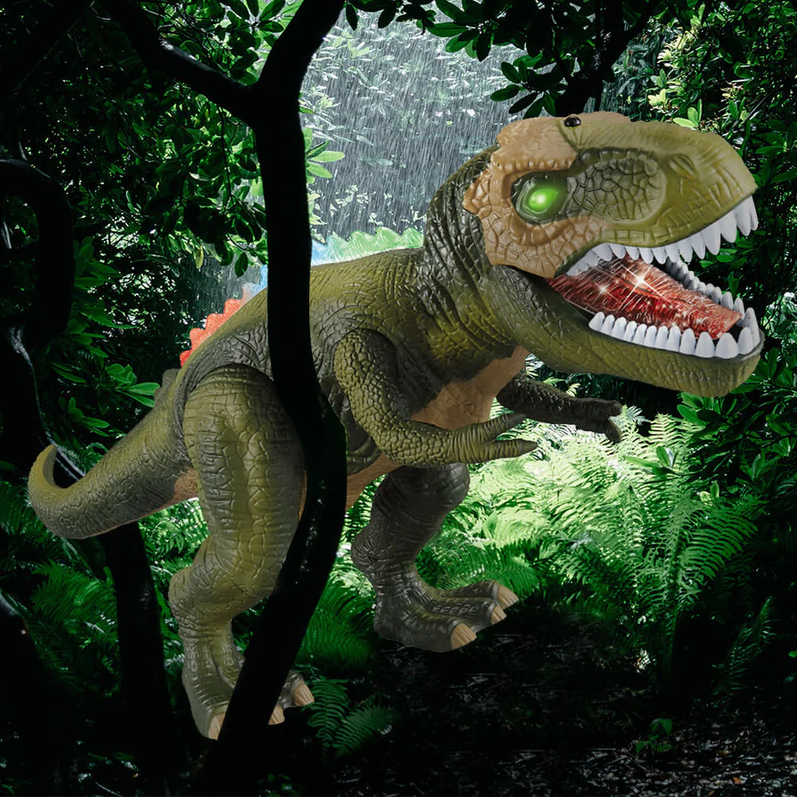 Interactive Remote Control Dinosaur | Walking, Roaring, and Light-Up Dino Toy for Boys and Girls