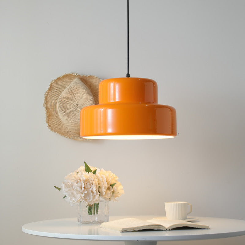 Terra CottaGlow | Italian Orange Bauhaus Pendant Lamp