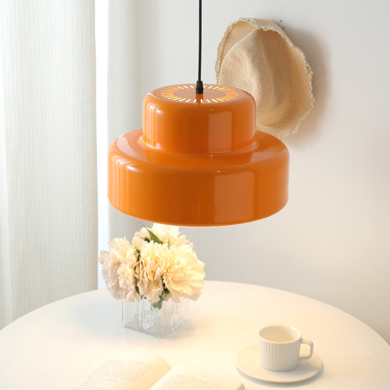 Terra CottaGlow | Italian Orange Bauhaus Pendant Lamp