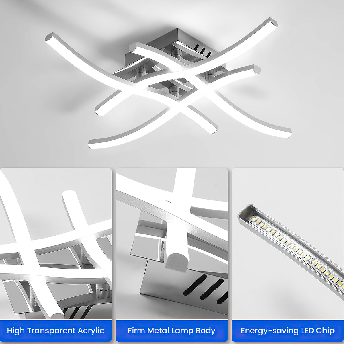 Lumetis | LED Ceiling Light Modern Aluminum Flush Fixture