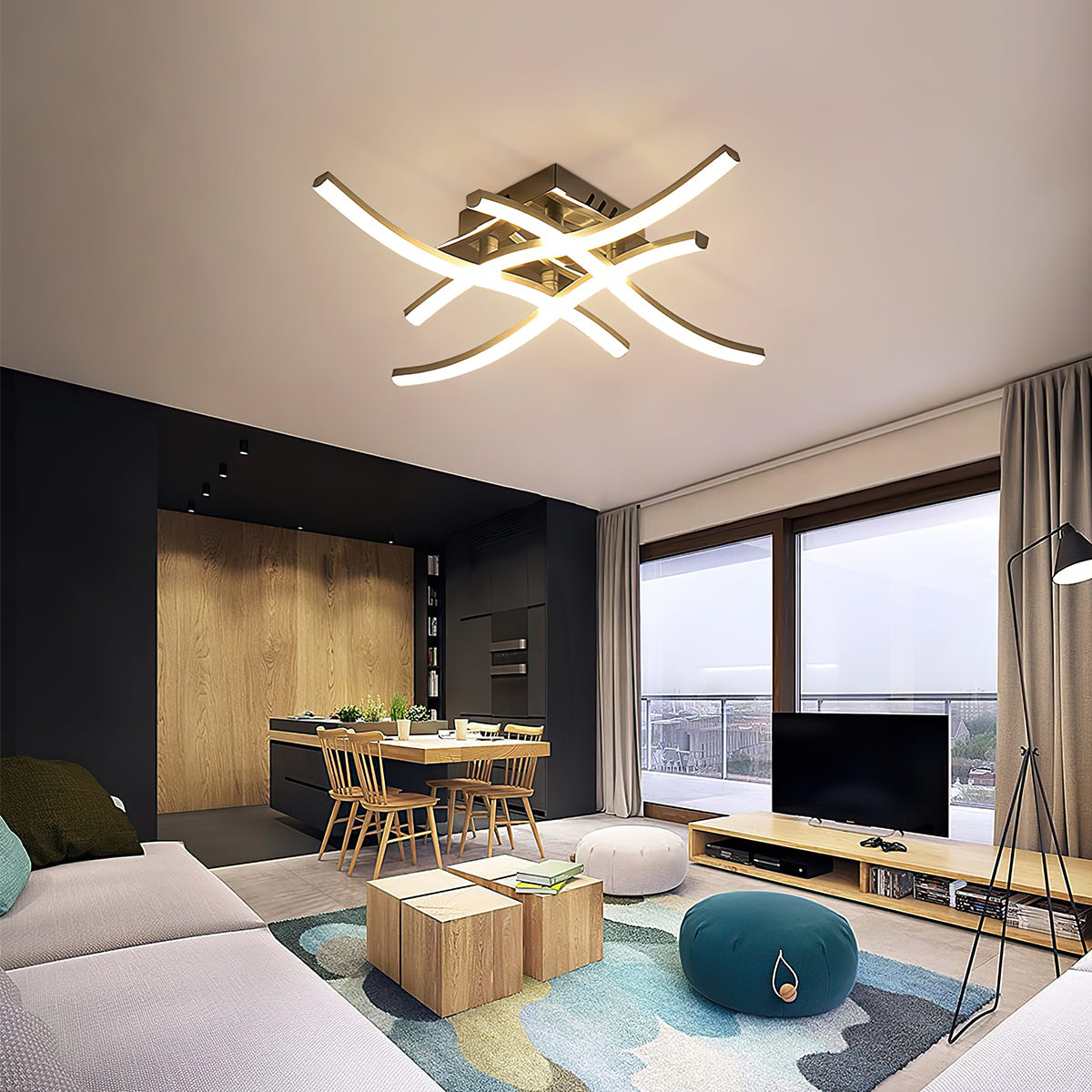 Lumetis | LED Ceiling Light Modern Aluminum Flush Fixture
