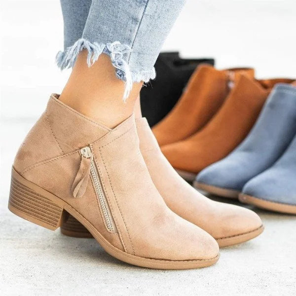 Lad | Ladies Leather Boots with Anatomical Arch Support – Comfortable Boots for Women