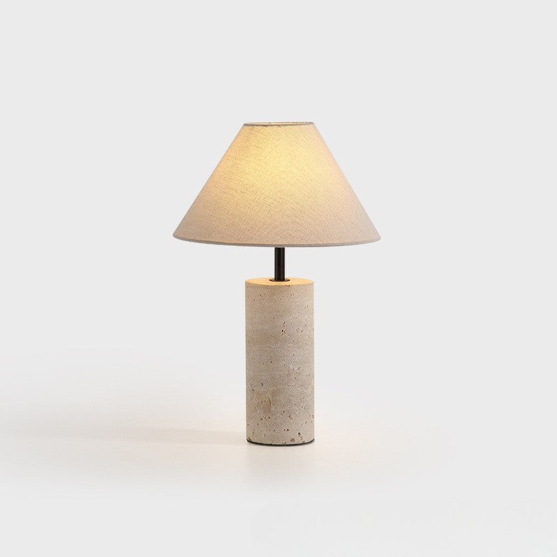 Artisanel | Lorie Marble + Linen Table Lamp