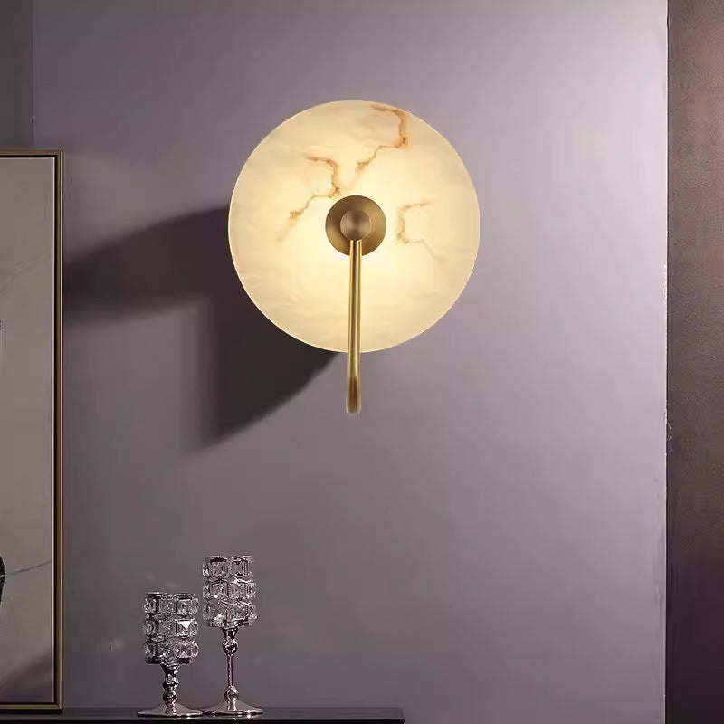 Lumenda | Elegant Alabaster Marble LED Wall Lamp for Modern Décor