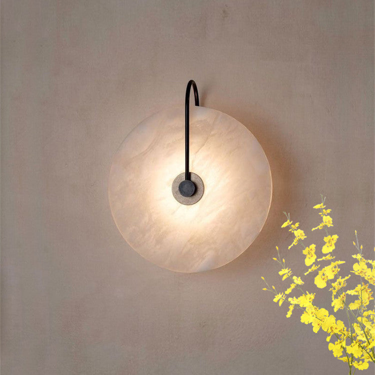 Lumenda | Elegant Alabaster Marble LED Wall Lamp for Modern Décor