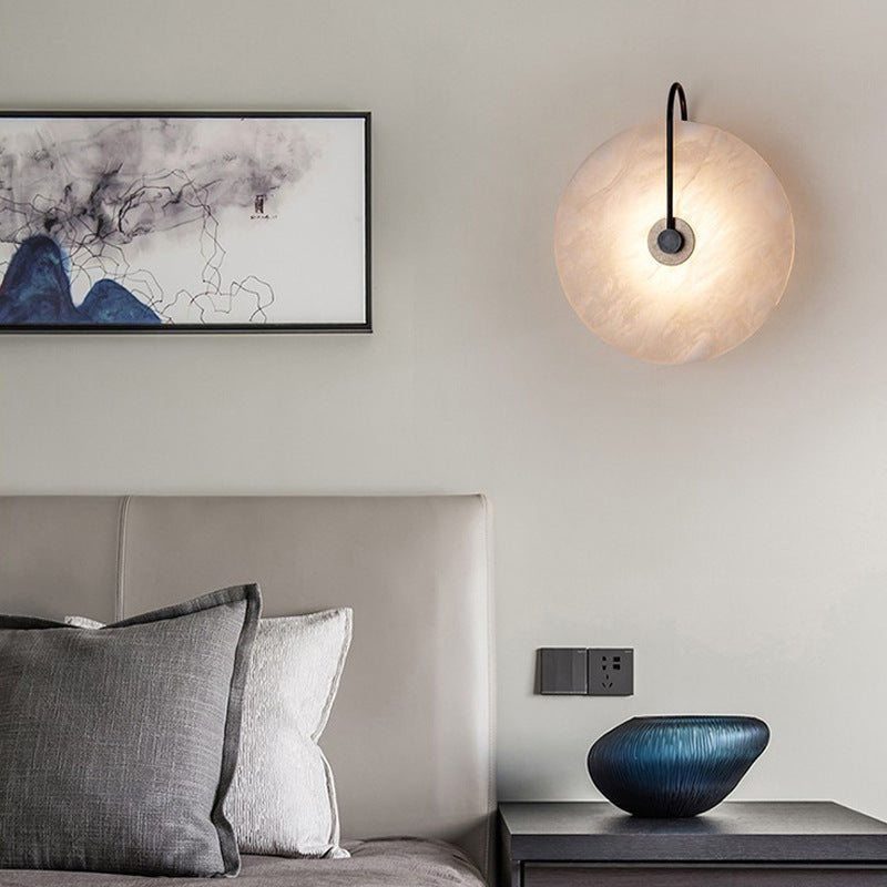 Lumenda | Elegant Alabaster Marble LED Wall Lamp for Modern Décor