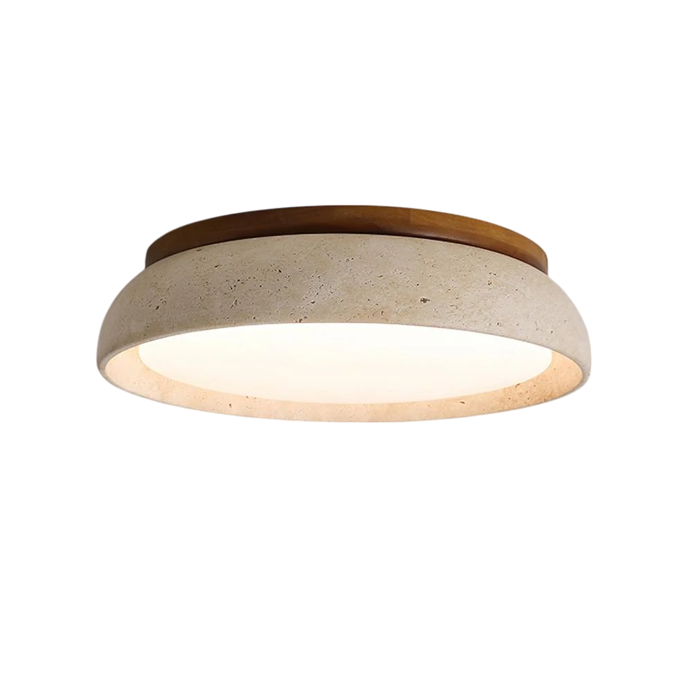 Lumeon | Classic Travertine-Style Ceiling Light for Sophisticated Spaces