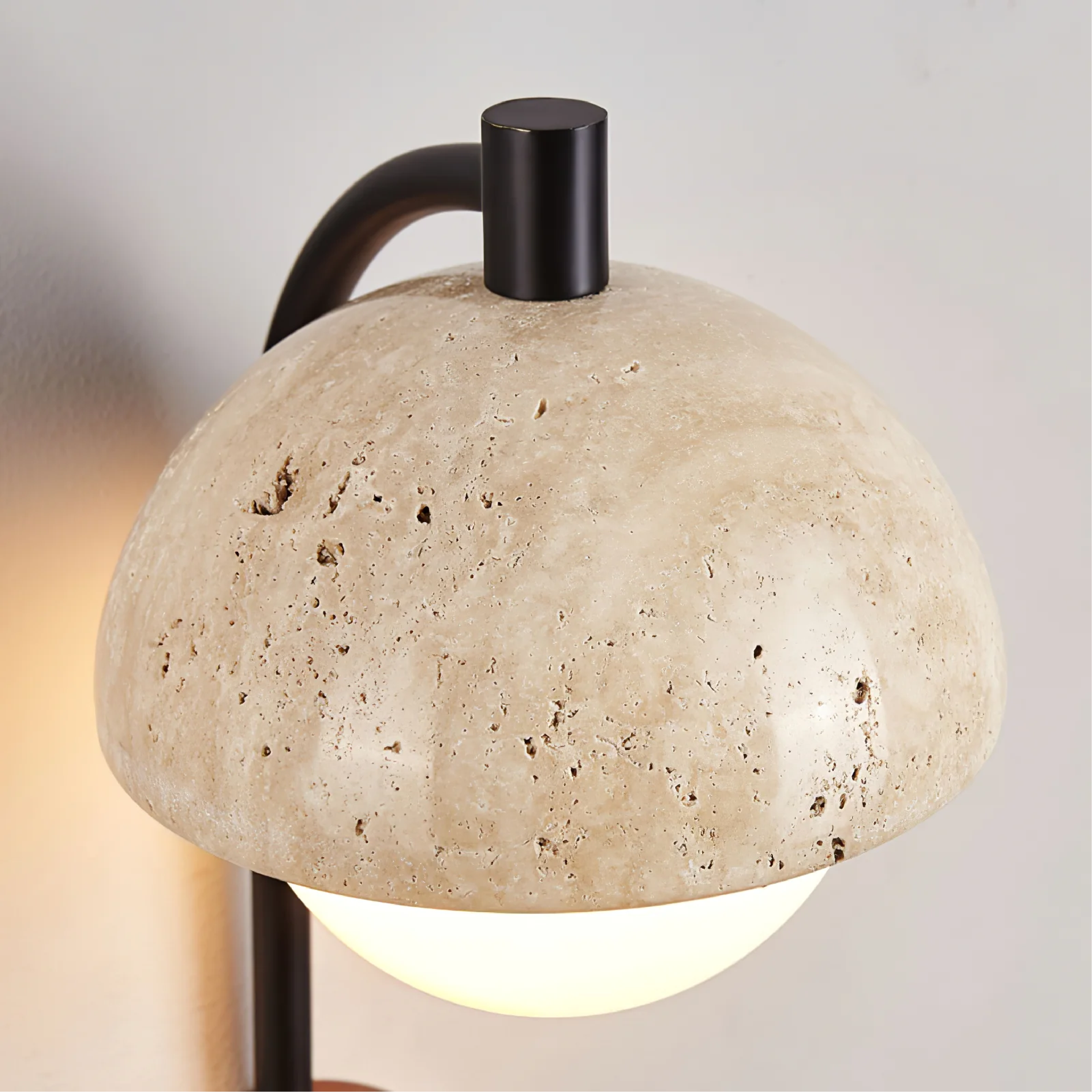 Lumeviax | Sculptural Arco Stone Wall Lamp for Vintage Charm
