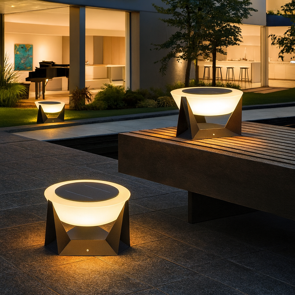 Lumozae | Solar-Powered Patio Lighting for a Contemporary Glow