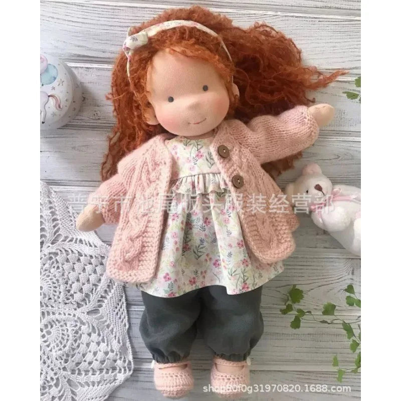 Luna | Waldorf Handmade Plush Doll – Soft Cotton Toy with Fabric Box — Cute & Cozy — For Children’s Birthday & Daily Imaginative Play