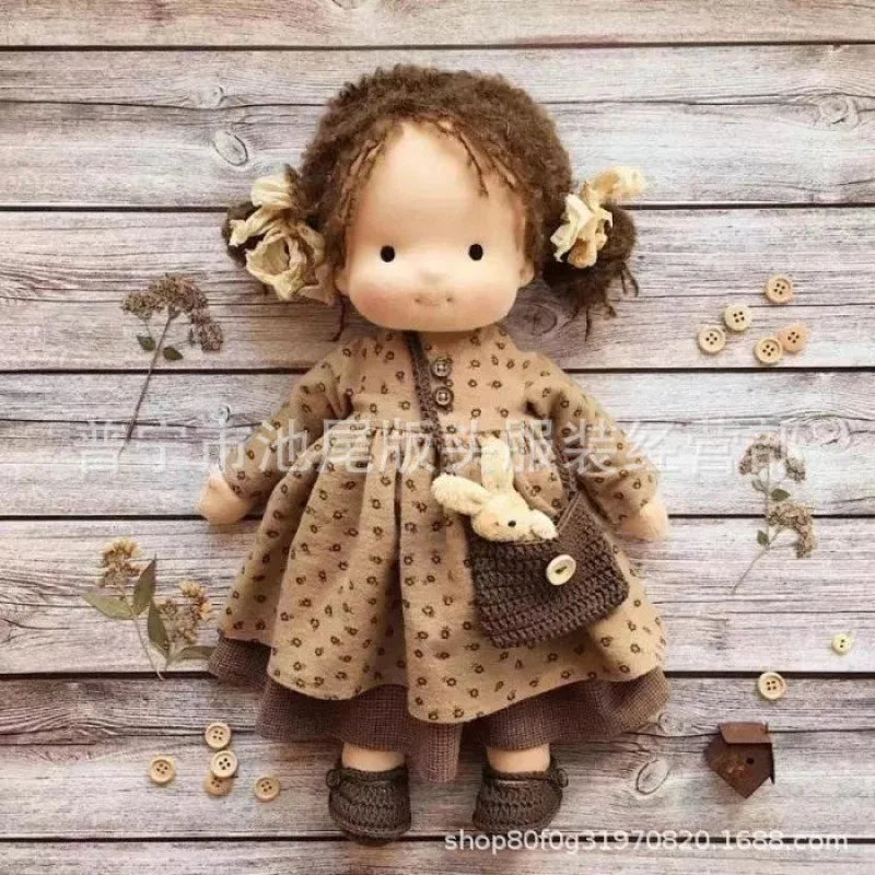 Luna | Waldorf Handmade Plush Doll – Soft Cotton Toy with Fabric Box — Cute & Cozy — For Children’s Birthday & Daily Imaginative Play
