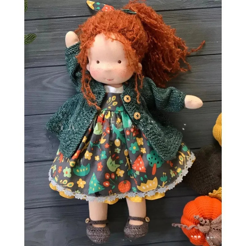 Luna | Waldorf Handmade Plush Doll – Soft Cotton Toy with Fabric Box — Cute & Cozy — For Children’s Birthday & Daily Imaginative Play