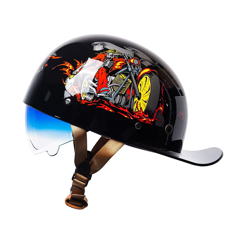 Moto | Men’s Motorcycle Helmet DOT Approved ABS Shell Lightweight