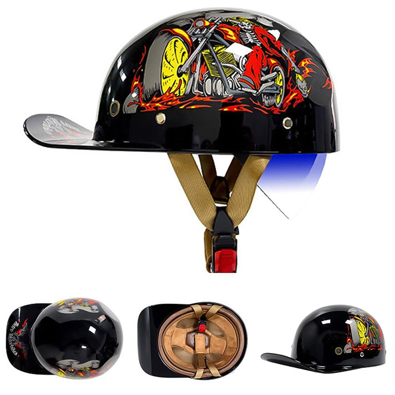 Moto | Men’s Motorcycle Helmet DOT Approved ABS Shell Lightweight