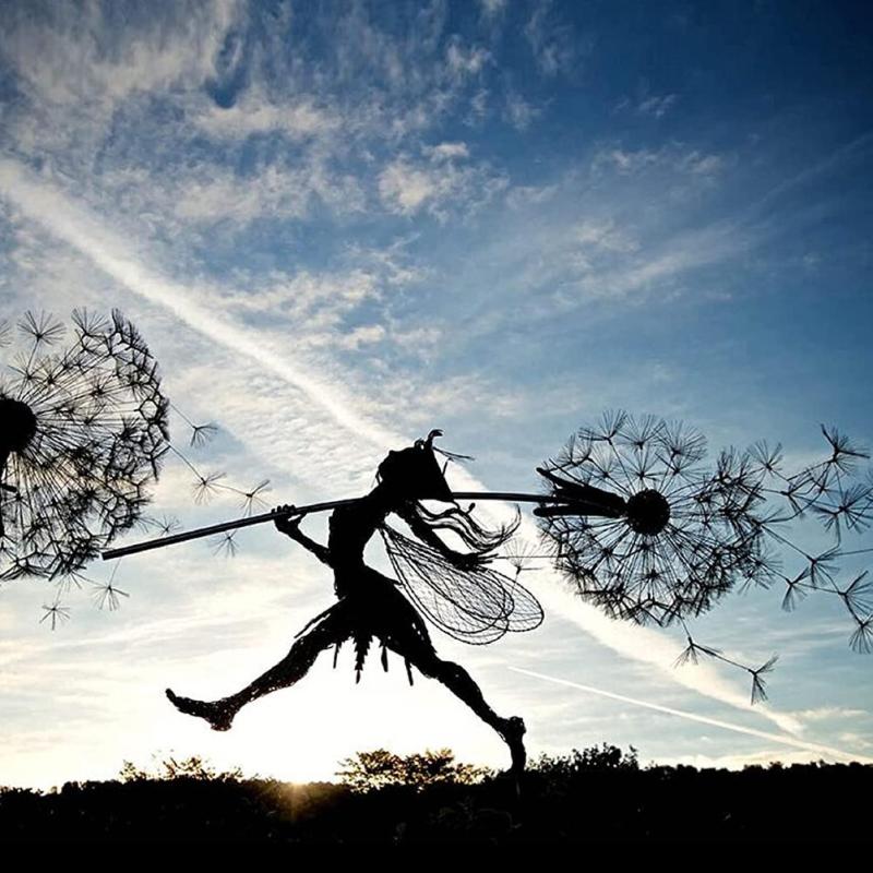 Heaven | Metal Fairy Garden Sculpture — Weather-Resistant Outdoor Art for Magical Garden Decoration