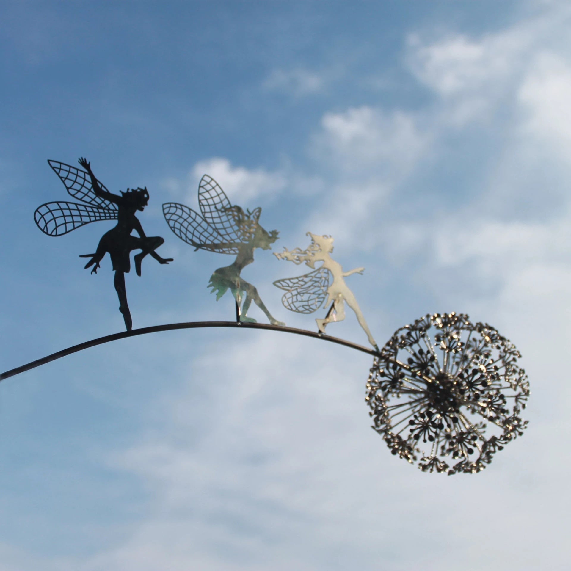 Heaven | Metal Fairy Garden Sculpture — Weather-Resistant Outdoor Art for Magical Garden Decoration