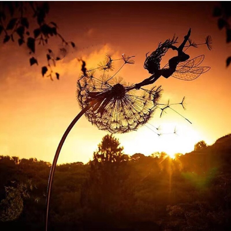 Heaven | Metal Fairy Garden Sculpture — Weather-Resistant Outdoor Art for Magical Garden Decoration