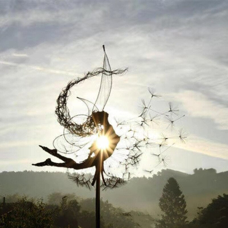 Heaven | Metal Fairy Garden Sculpture — Weather-Resistant Outdoor Art for Magical Garden Decoration