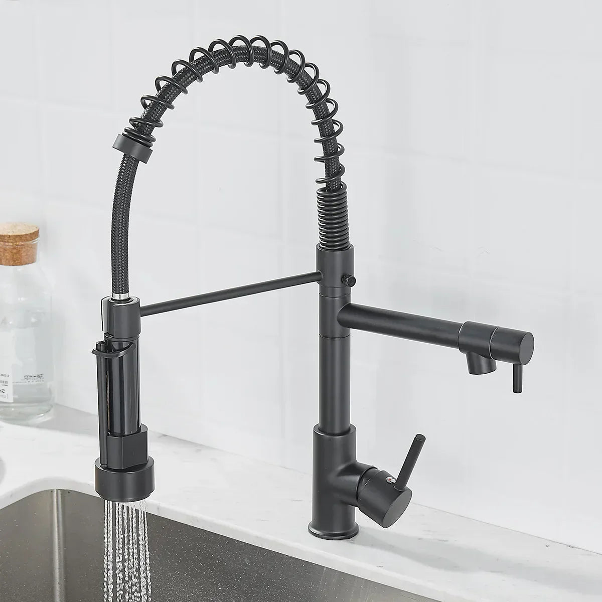 Modern Two-Way Faucet Connector | Compact Dual Outlet Tap for Versatile Use