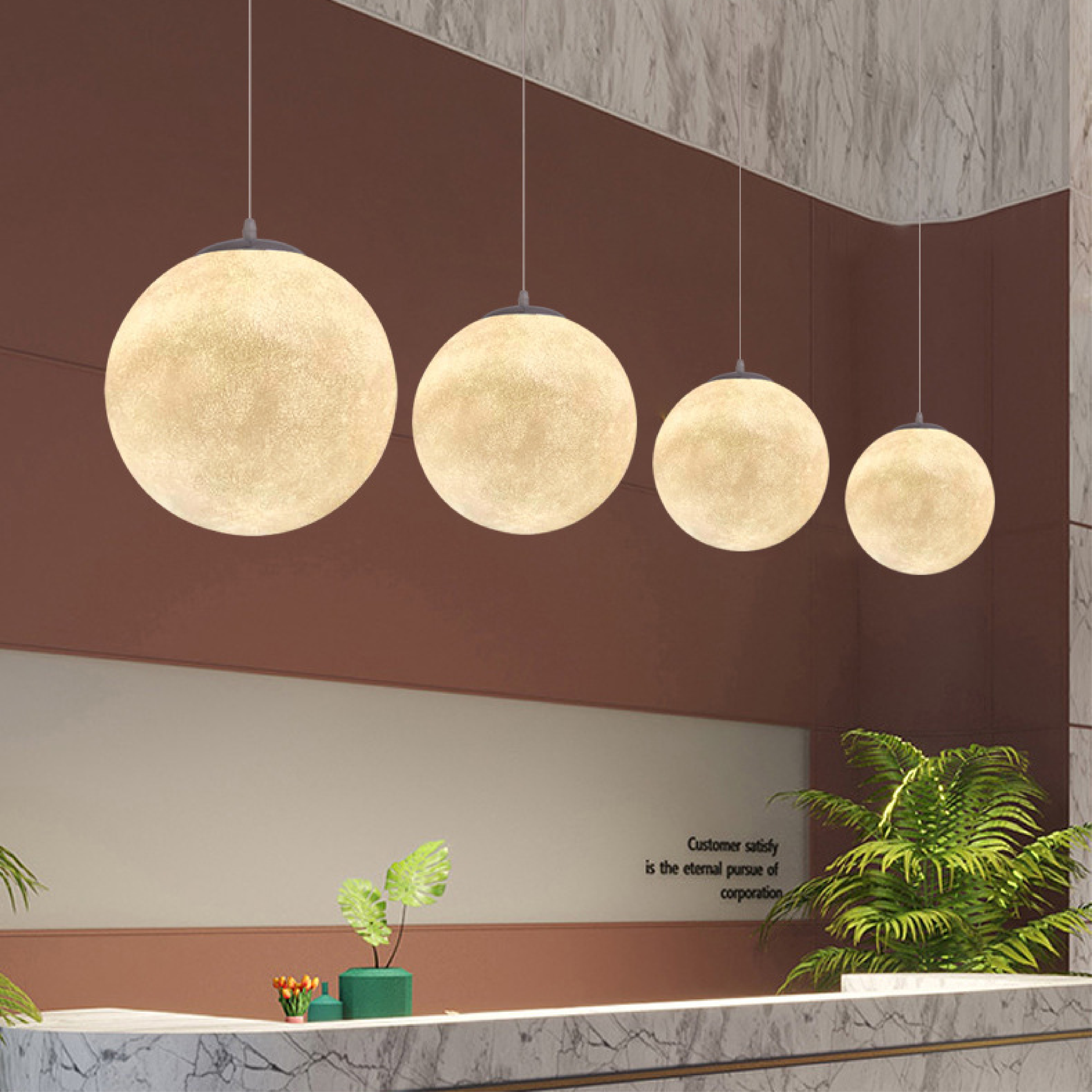 Auralis | Nostalgic Moon Pattern Hanging Lamp