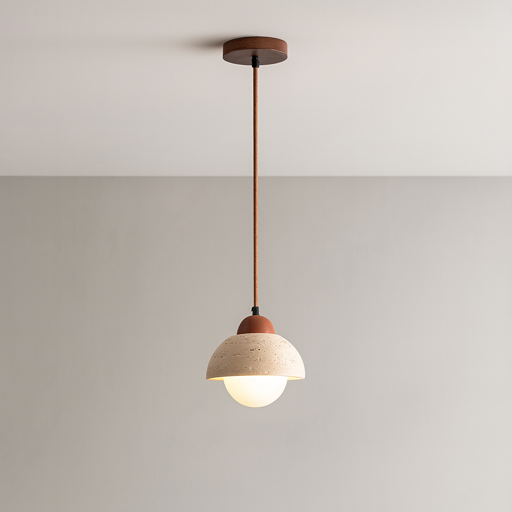 Draftsman | Mushroom Stone Pendant Lamp