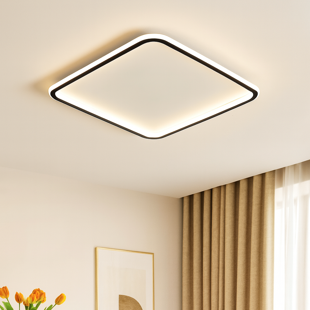 Lumevia | Scandinavian Square Ceiling Lamp