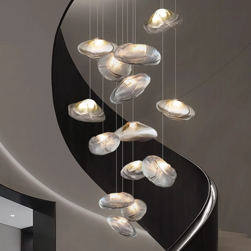 AuroraLume | Nordic Villa Glass Pendant Chandelier