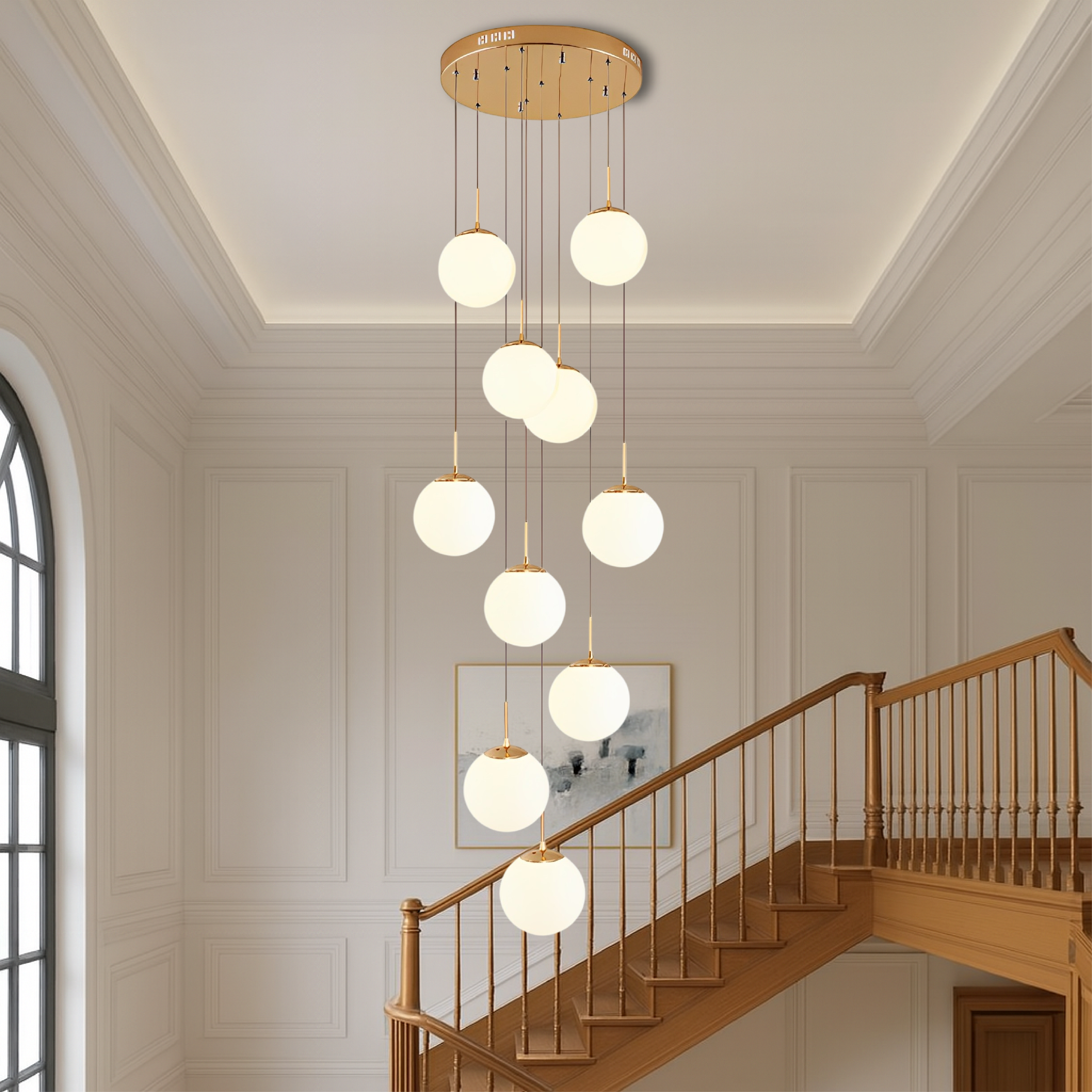 Steellan | Scandinavian Staircase Chandelier