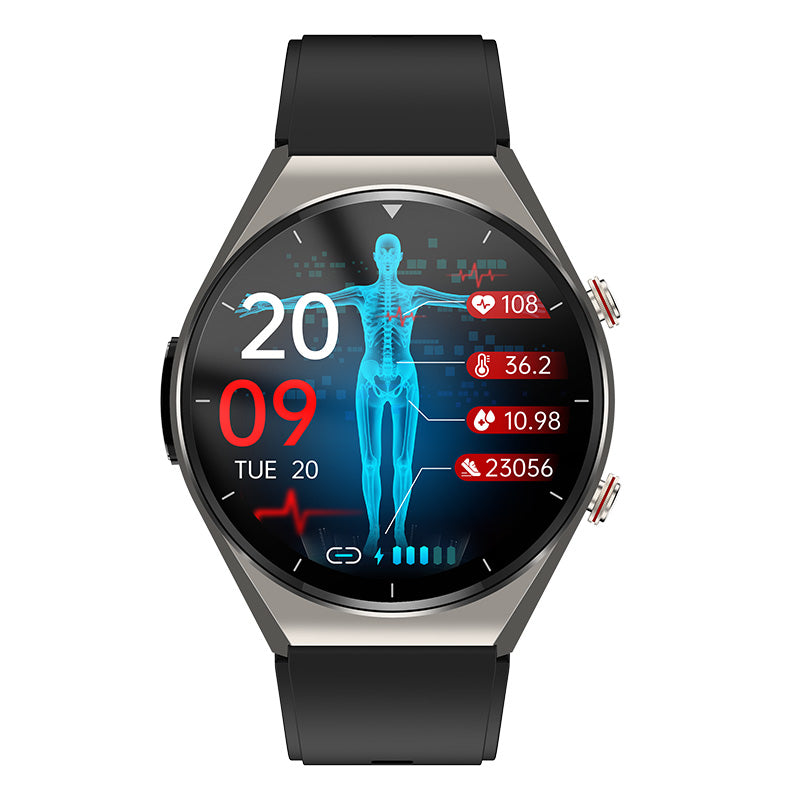 One-click Blood Sugar | Blood Glucose Blood Pressure EKG | EKG HRV Heart Frequency Monitor Health Smart Watch