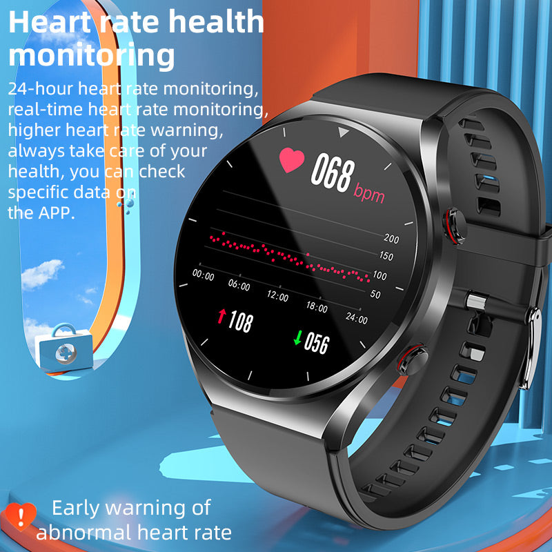 One-click Blood Sugar | Blood Glucose Blood Pressure EKG | EKG HRV Heart Frequency Monitor Health Smart Watch