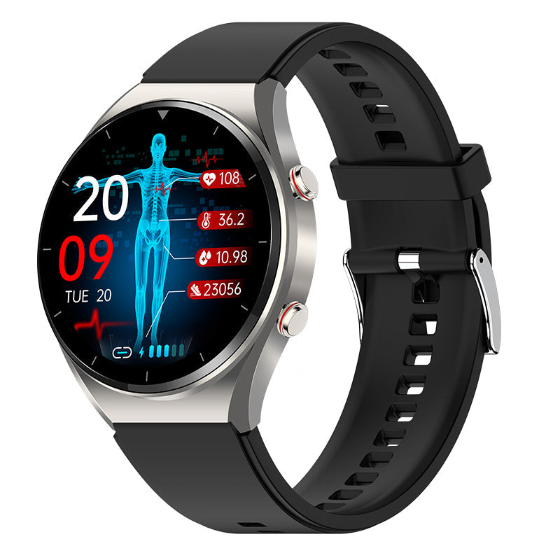 One-click Blood Sugar | Blood Glucose Blood Pressure EKG | EKG HRV Heart Frequency Monitor Health Smart Watch