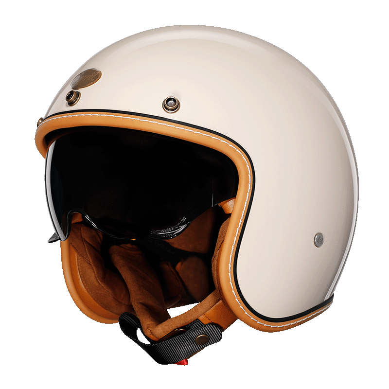 SolidShell | Open Face Helmet Retro Lightweight ABS with EPS Foam