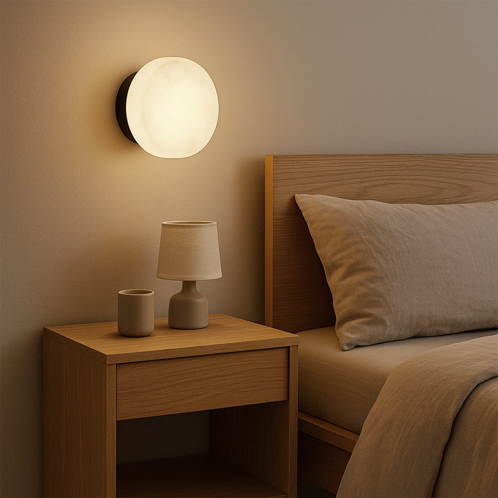 Orivra | Contemporary Marble Wall Lamp for Elegant Living Spaces