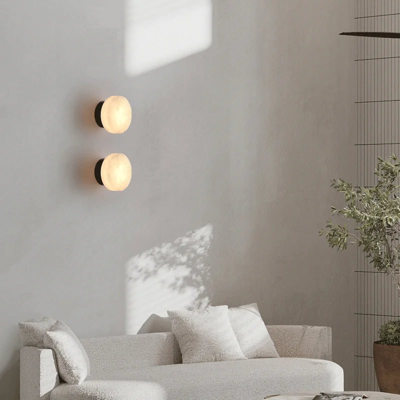 Orivra | Contemporary Marble Wall Lamp for Elegant Living Spaces