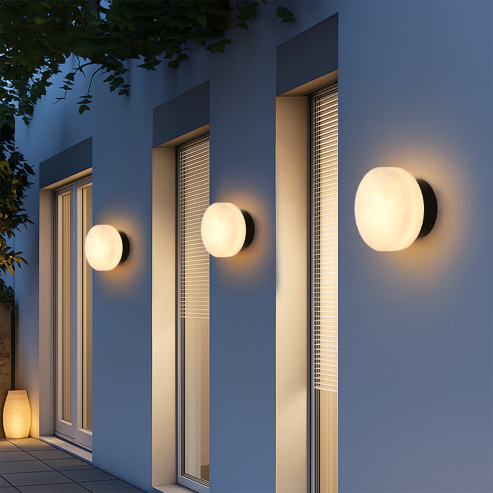 Orivra | Contemporary Marble Wall Lamp for Elegant Living Spaces