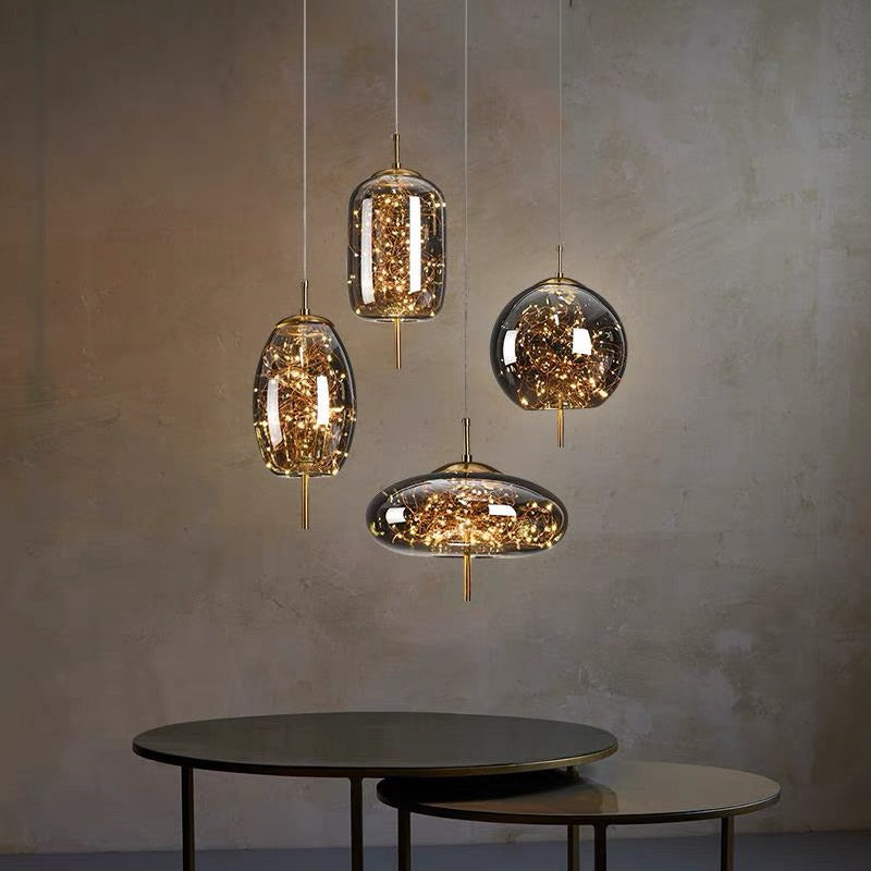 Lumary | Elegant Pendant Light Glass Modern LED Ceiling Lamp