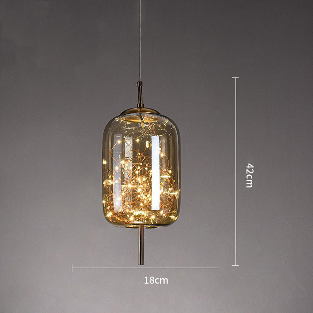Lumary | Elegant Pendant Light Glass Modern LED Ceiling Lamp