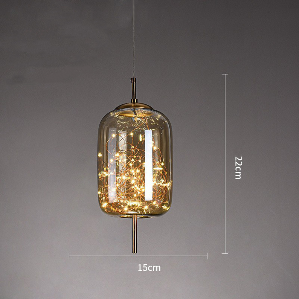 Lumary | Elegant Pendant Light Glass Modern LED Ceiling Lamp