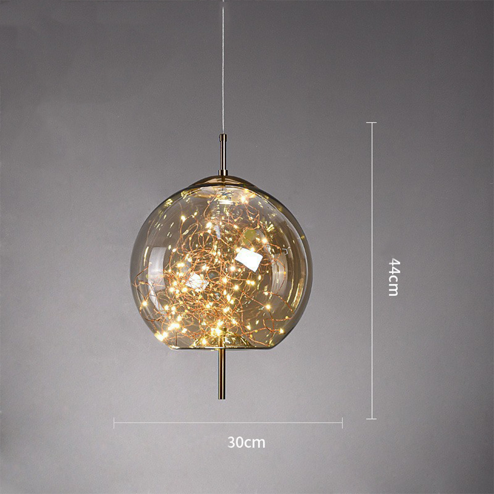 Lumary | Elegant Pendant Light Glass Modern LED Ceiling Lamp