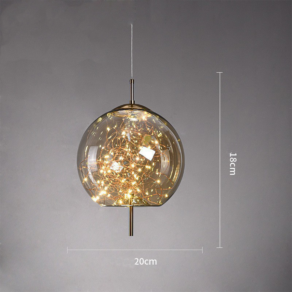 Lumary | Elegant Pendant Light Glass Modern LED Ceiling Lamp