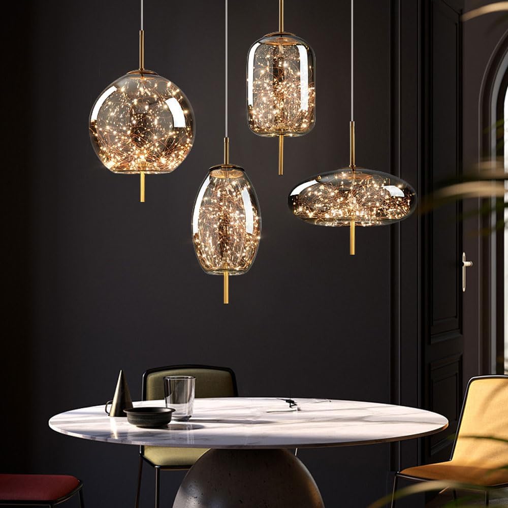 Lumary | Elegant Pendant Light Glass Modern LED Ceiling Lamp