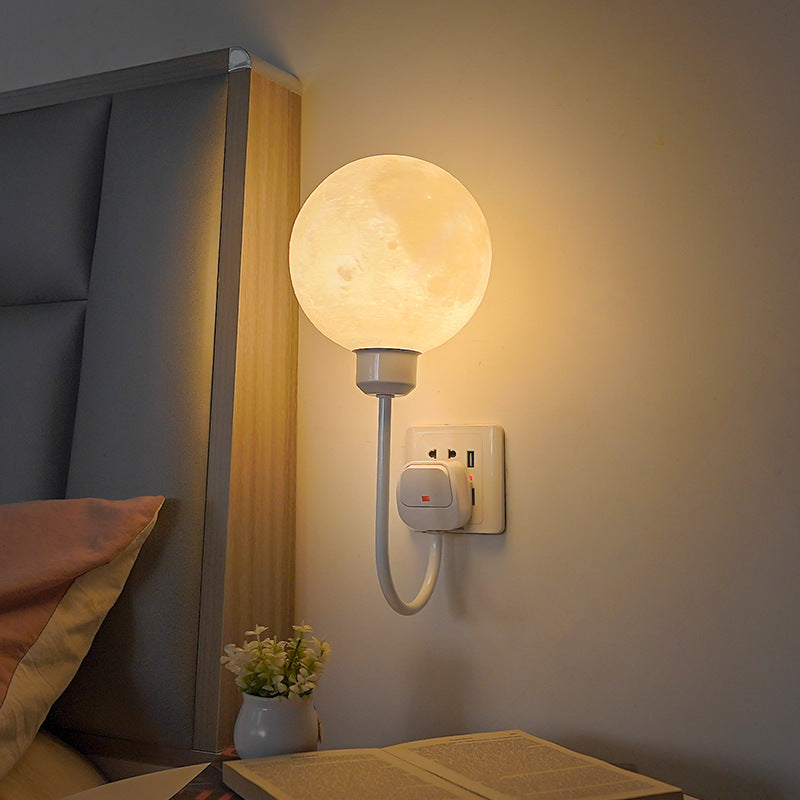 StoneGlow | Plug-in Moon Wall Lamp