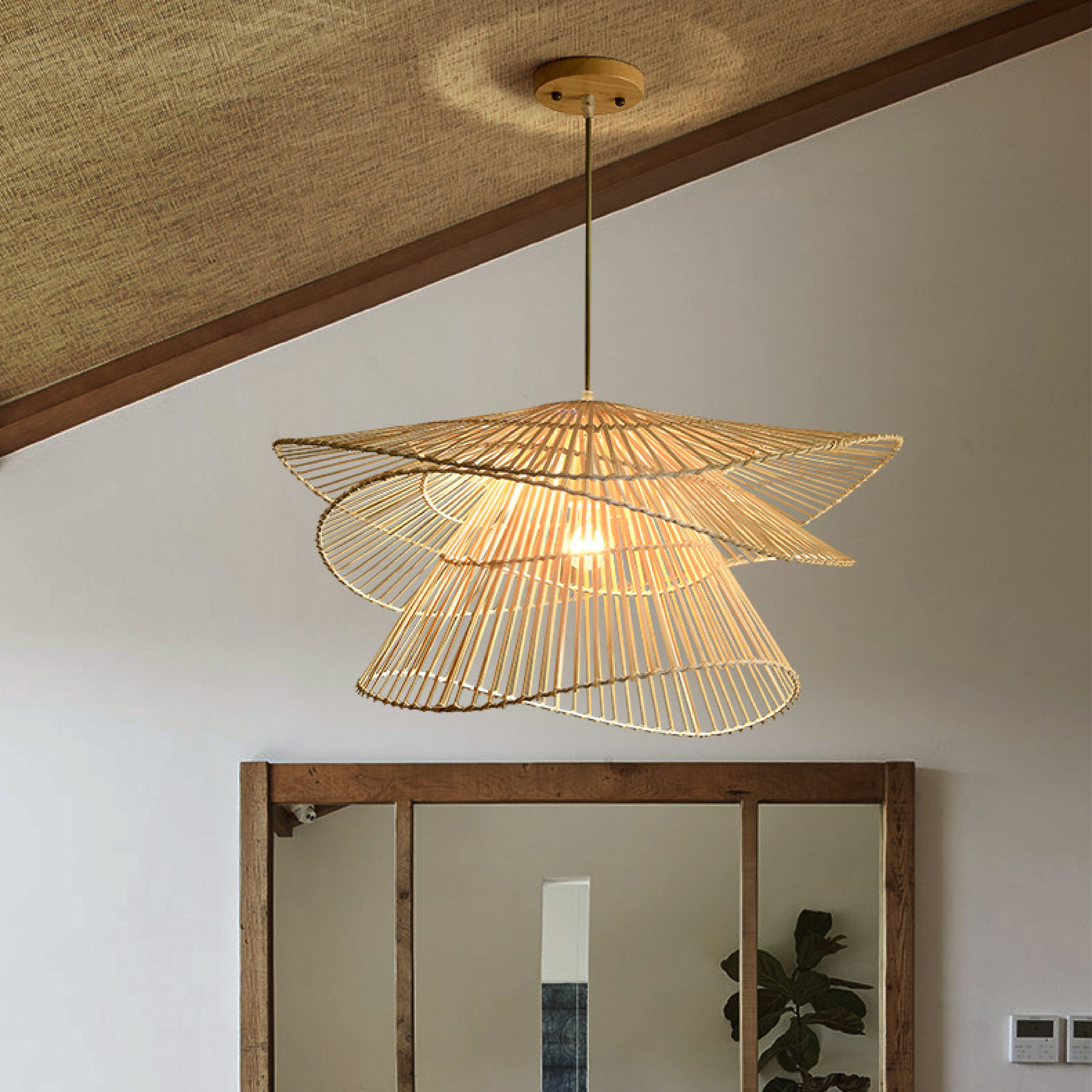 Woodhaven | Rattan Wooden Hanging Lamp