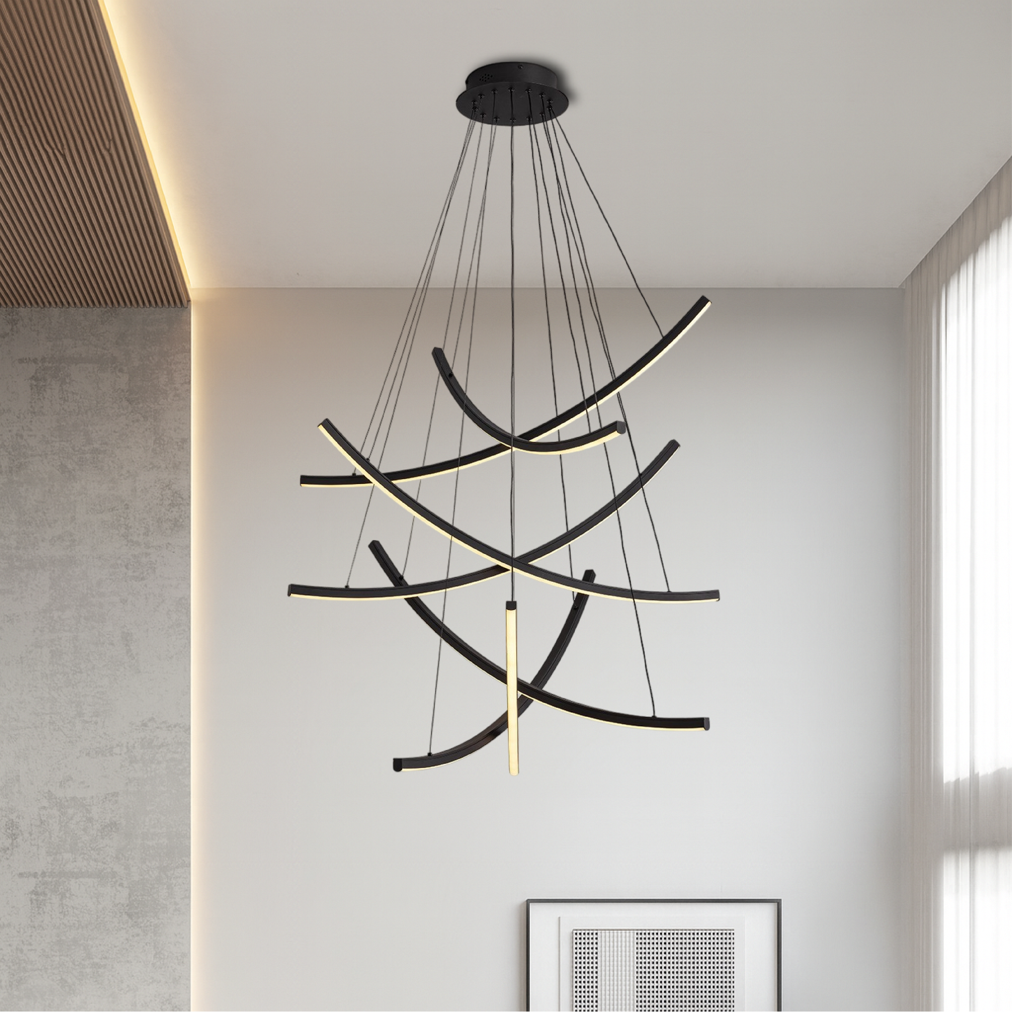Fonden | Rella Scandinavian Staircase Chandelier