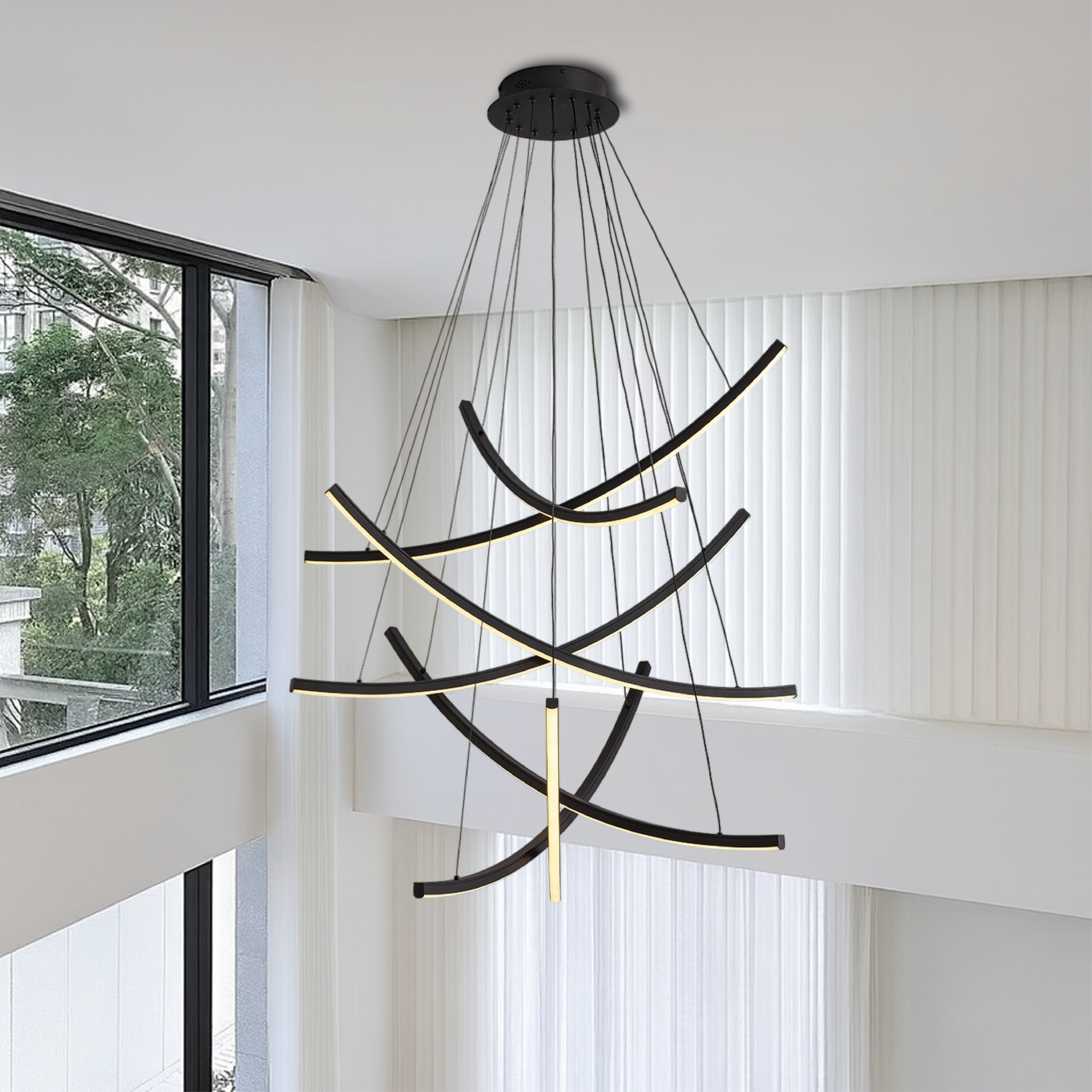 Fonden | Rella Scandinavian Staircase Chandelier