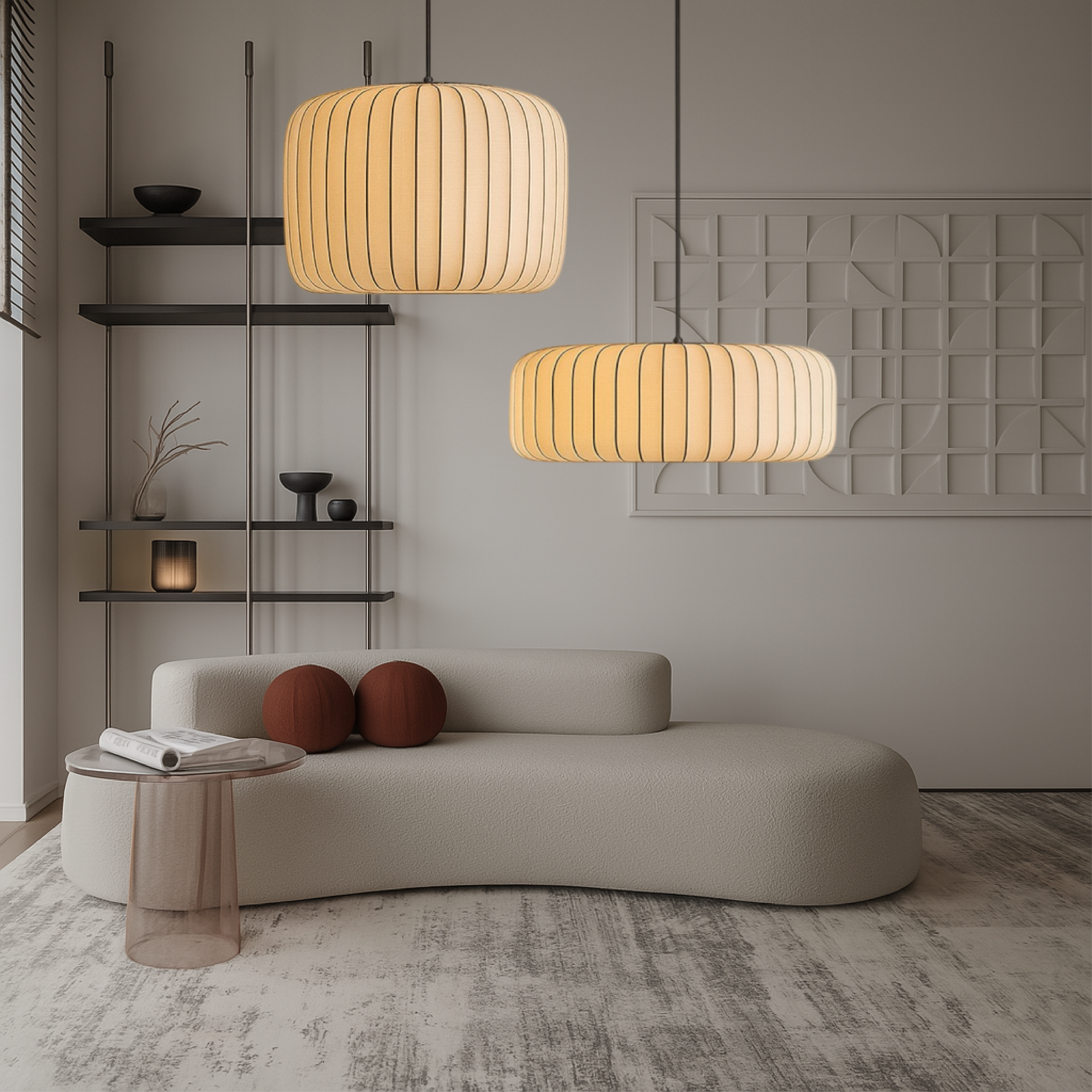 Ambrelle | Classic Silk Hanging Light