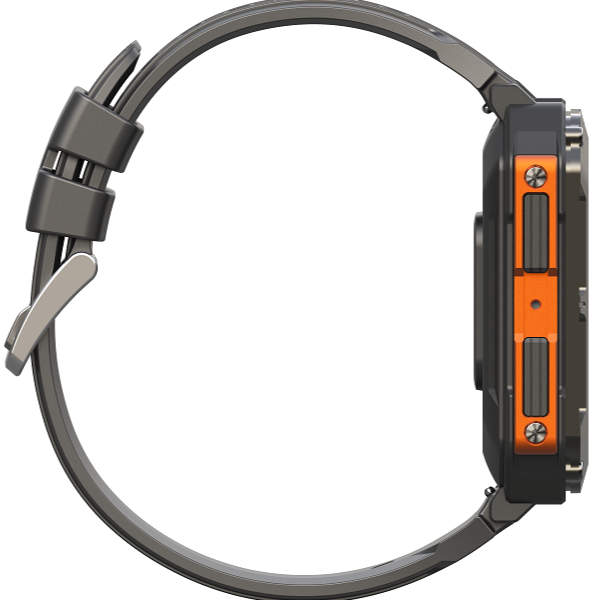 OrbitLink | Stainless Steel Rugged Smartwatch with Fitness & Waterproof Features