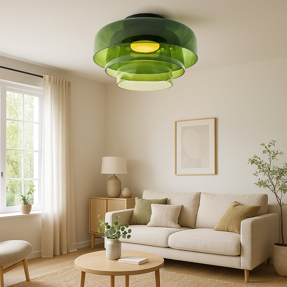 Brilora | Modern Scandinavian Bauhaus Glass Layered Pendant Lamp