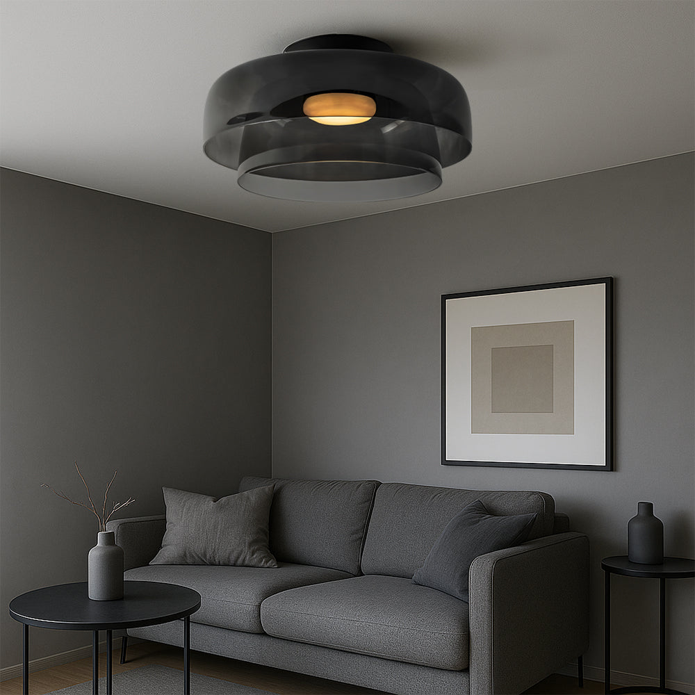 Brilora | Modern Scandinavian Bauhaus Glass Layered Pendant Lamp