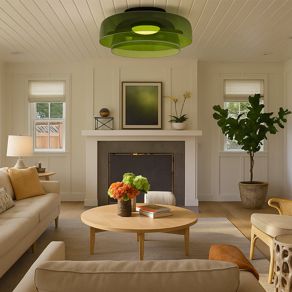 Brilora | Modern Scandinavian Bauhaus Glass Layered Pendant Lamp